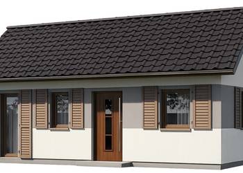 Domek drewniany całoroczny letniskowy 4,3m/7m 15/20