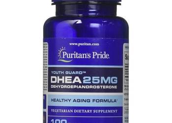 Puritan's Pride DHEA 25mg 100t BEZ DODATKÓW, STYMULUJE HORMONY PŁCIOWE