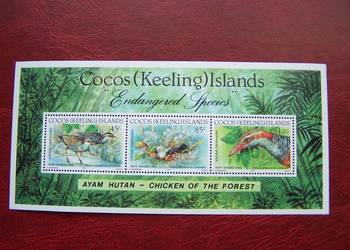 Cocos Island 1992 MNH Mi. bl.12  Fauna Ptaki