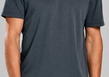 grafitowa koszulka sportowa męska typu active Sinsay