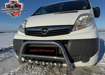 Orurowanie Przednie Niskie Kły - Opel Vivaro - Stal nierdzewna Baranek