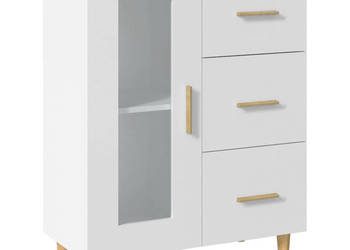 Szafka biała 695x34x90 cm materiał drewnopochodny WM-812204