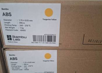 Filament bambu lab ABS żółty/Tangerine Yellow