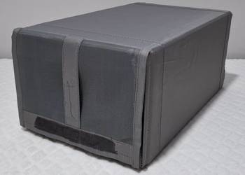 Składane pudełko na buty, szare, 16x22x34cm