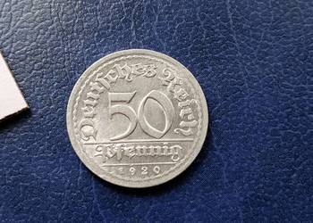 Stare monety 50 fenig 1920 E Niemcy Stare monety 50 fenig 1920 E Niemcy