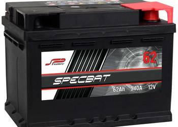 Akumulator 62Ah 540A P+ wysoki SPECBAT || Gliwice, Toszecka 11