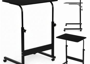 Mobilny stolik pod laptopa biurko dostawiane do fotela czarny