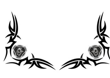 2x Volvo Mann Skania Mercedes Naklejka na Tir LKW Ciężarówka