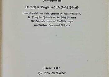 DAS REICH DER TIERE 1937 r. Josef Schmid Artur Berger