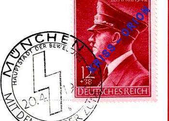 Adolf Hitler - Pocztówka urodzinowa 20.04.1943r