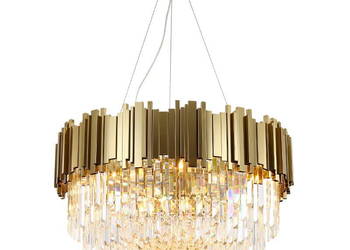 Pipe Organ Crystal Chandelier BRASS - żyrandol kryształowy…