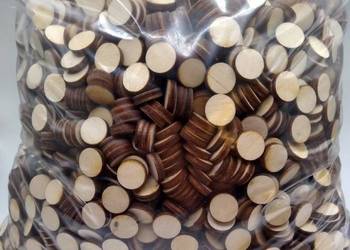 Koła Kółka Drewniane (11 mm) Scrapki Decupage 1 kg