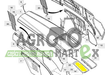 AL212005 MASKA SILNIK OSŁONA RH JD