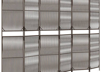 Parawan 6-panelowy brązowy polirattan WM-365401