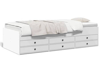 Łóżko dzienne z szufladami bez materaca białe 75x190 cm WM-3280888