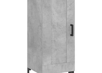 Szafka szarość betonu 345x34x90 cm materiał drewnopochodny WM-830448