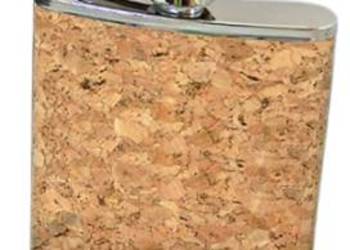 Piersiówka Stal Nierdzewna 7oz w Jasnym Kolorze Korka Gentelo