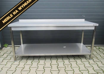 Stół Blat Gastronomiczny Z Półką STALGAST 180x70x85 Stal Nierdzewna
