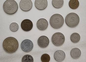 Monety  PRL, NRD i inne - zestaw 39 monet