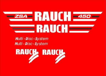 Naklejki Rauch ZSA 450 zamienniki