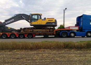 Transport Niskopodwoziowy koparek maszyn konstrukcji urządze