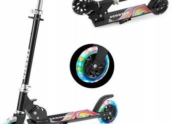 Hulajnoga dla dzieci w wieku 4-7 lat, 2 koła, podświetlany