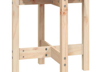 Stolik kawowy Ø 425x45 cm lite drewno sosnowe WM-822312