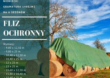 Fliz ochronny10, 4x12, 5m, GRUBY 140g NIEMIECKI, ochrona przed deszczem