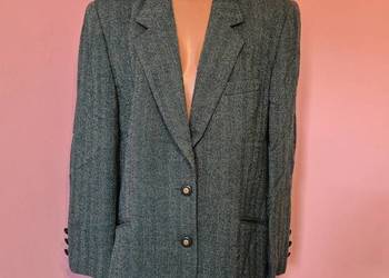 Tweedowa marynarka damska, vintage rozmiar 44