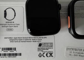 Zegarek Apple Watch 8 45mm 2 rozmiary ori pasków