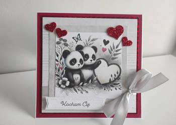 Kartka ręcznie robiona na walentynki Kocham Cię Kartka ręcznie robiona na walentynki Kocham Cię