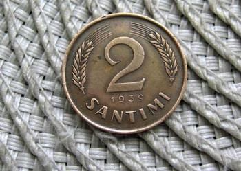 Łotwa 2 Santimy 1939r