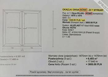 Nowe okna dwuskrzydłowe RU+III szyby