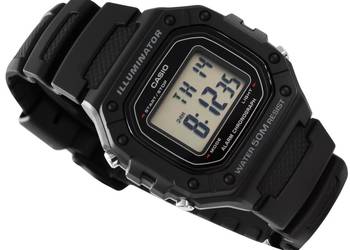CASIO ZEGAREK MĘSKI CASIO W-218H-1AVEF, kolor czarny, wodood