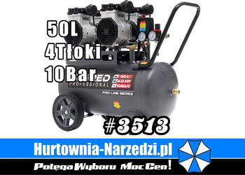 10bar sprężarka bezolejowa 50l 4 tłoki kompresor bezolejowy 50l 4tłoki