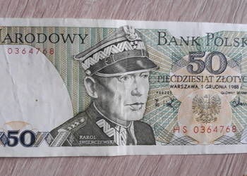 50 złotych 1 XII 1988 r seria HS #2