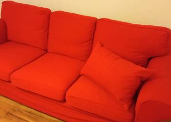 Kanapa trzyosobowa czerwona IKEA