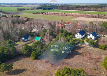 Dwie działki pod dom 1602 m² Błędowo, ul. Brzozowa