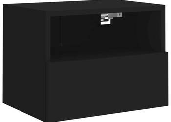 vidaXL Ścienna szafka TV, czarna, 40x30x30 cm(SKU:836842)