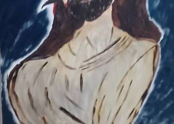 ekspresyjna interpretacja wizerunku cierpiącego Jezusa Chrystusa