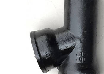 Trójnik żeliwny DN 150 x 150 / 70 stopni kielichowe kanalizacyjne równoprze