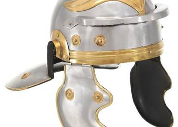 vidaXL Replika zabytkowego hełmu rzymskiego, LARP, srebrna stal（SKU:286210）