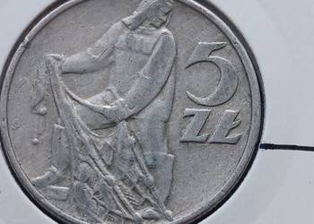 5 Złotych Rybak 1974 r.-nr. 2 - Skrętka - piękny stan