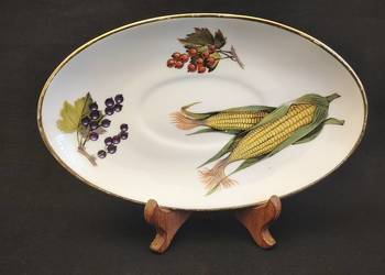 Pómisek,talerz angielski Royal Worcester Evesham Gold