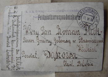 Gołonóg / Strzemieszyce - pisarz gminny z 1918 r / Żandarmeria