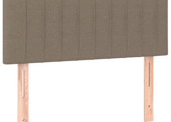 Zagłówek do łóżka taupe 100x5x78/88 cm tkanina WM-346232