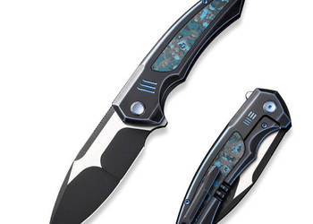 Nóż składany WE Knife Hyperactive Black Titanium/Arctic Storm Fat Carbon,…
