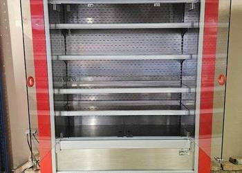 Profesjonalny regał chłodzący NordCap zamykany, 4 półki, szkło, roleta