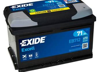 Akumulator 71Ah 670A Exide Excell PRAWY PLUS