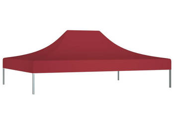 Dach do namiotu imprezowego 4 x 3 m burgundowy 270 g/m² WM-315357